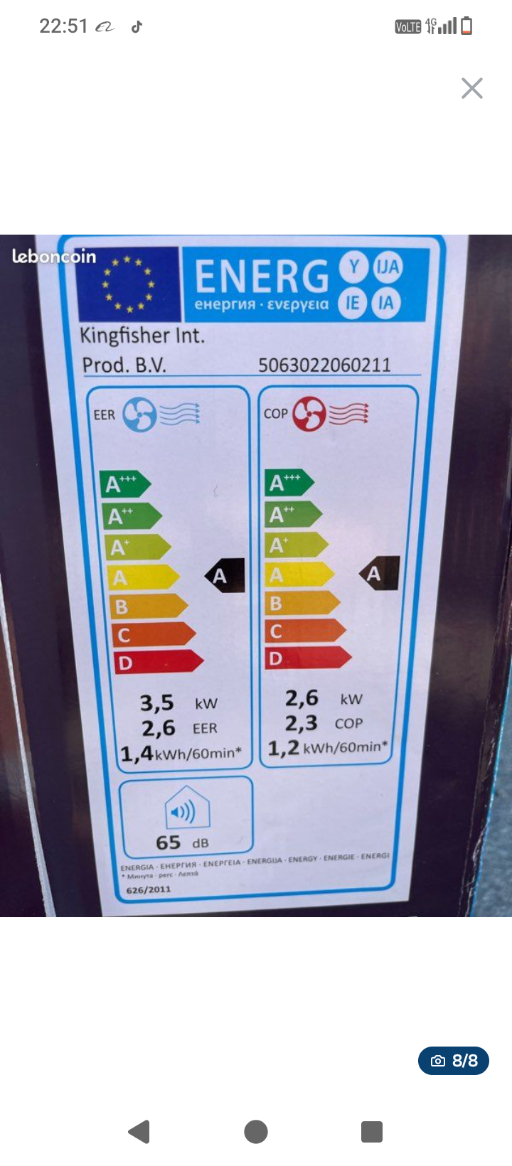 Climatiseur Mobile Bodner KUBAN 12000 BTU (3500W) – Télécommande – Refroidissement Rapide