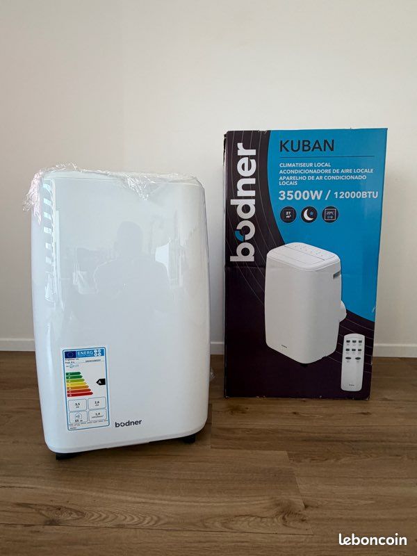 Climatiseur Mobile Bodner KUBAN 12000 BTU (3500W) – Télécommande – Refroidissement Rapide
